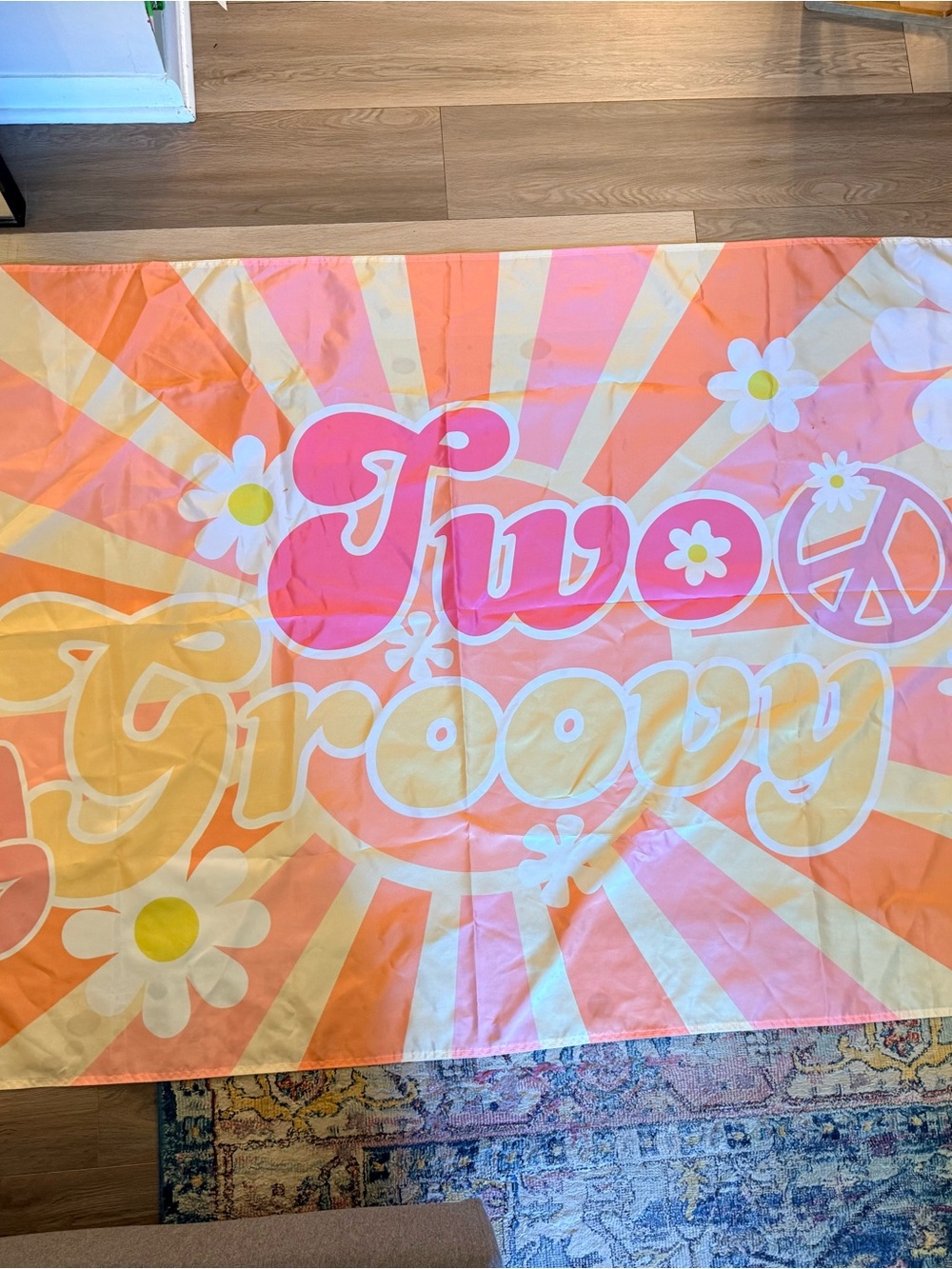 Two Groovy party supplies | Signage, Table decor, Cake topper, Cupcake toppers